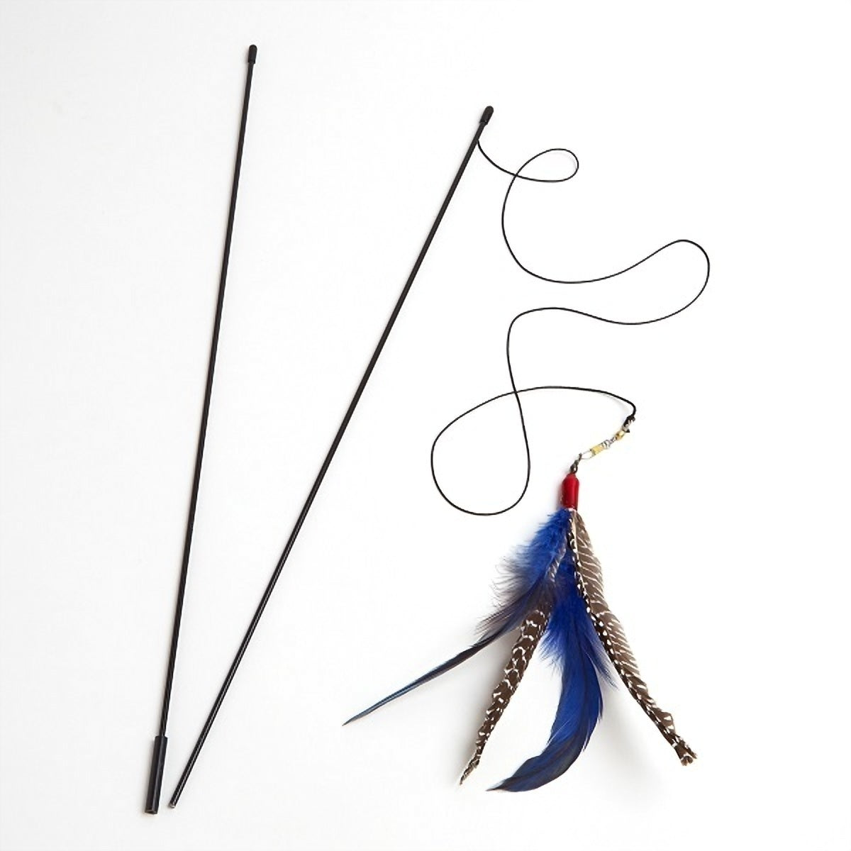 Go Cat Da Bird Pull Apart Wand Feather Teaser Cat Toy
