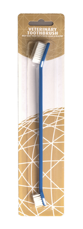GVP Veterinary Double Ended Toothbrush for Cats and Dogs