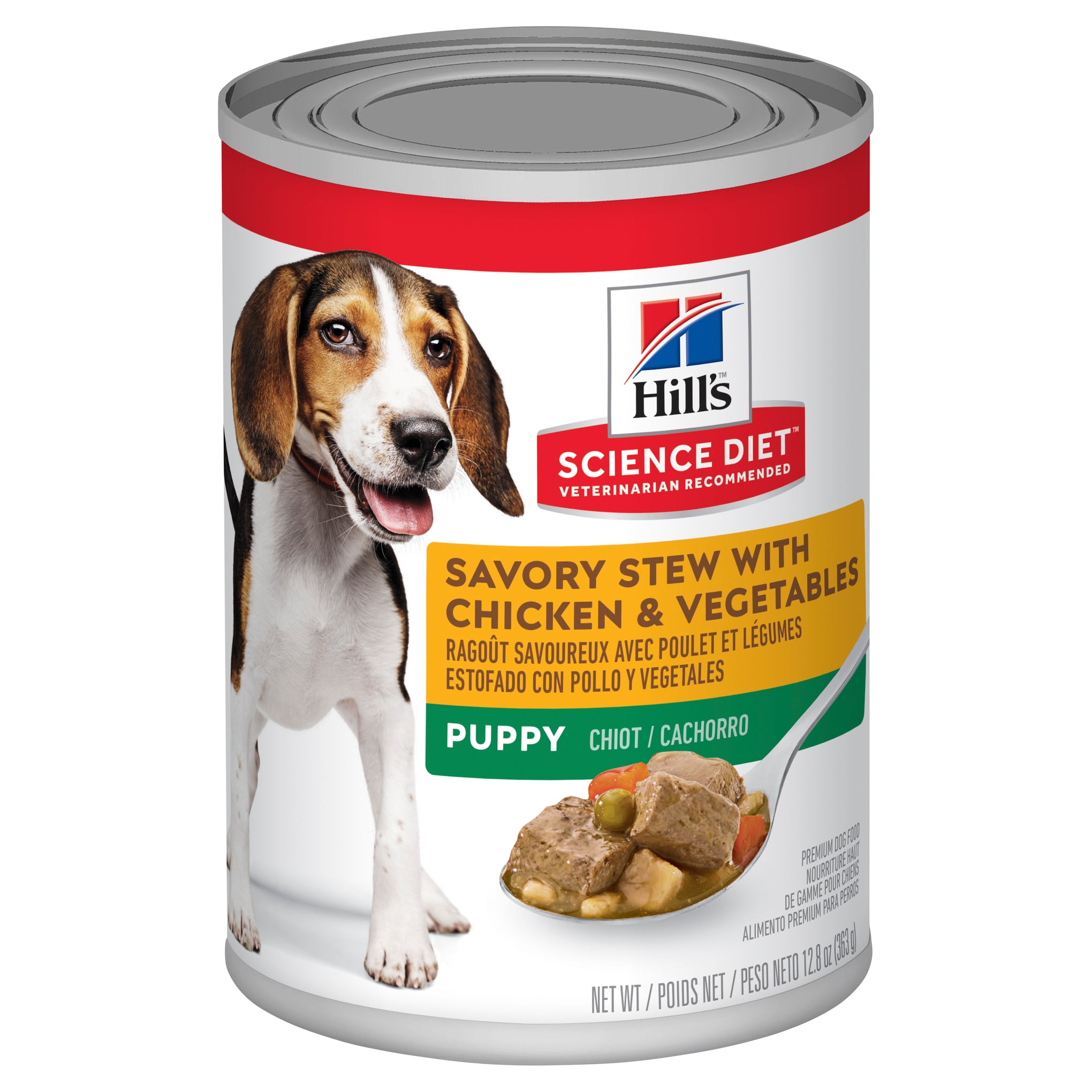 Hill's Science Diet Puppy Savory Stew Chicken & Veg Canned Dog Food 363g x 12