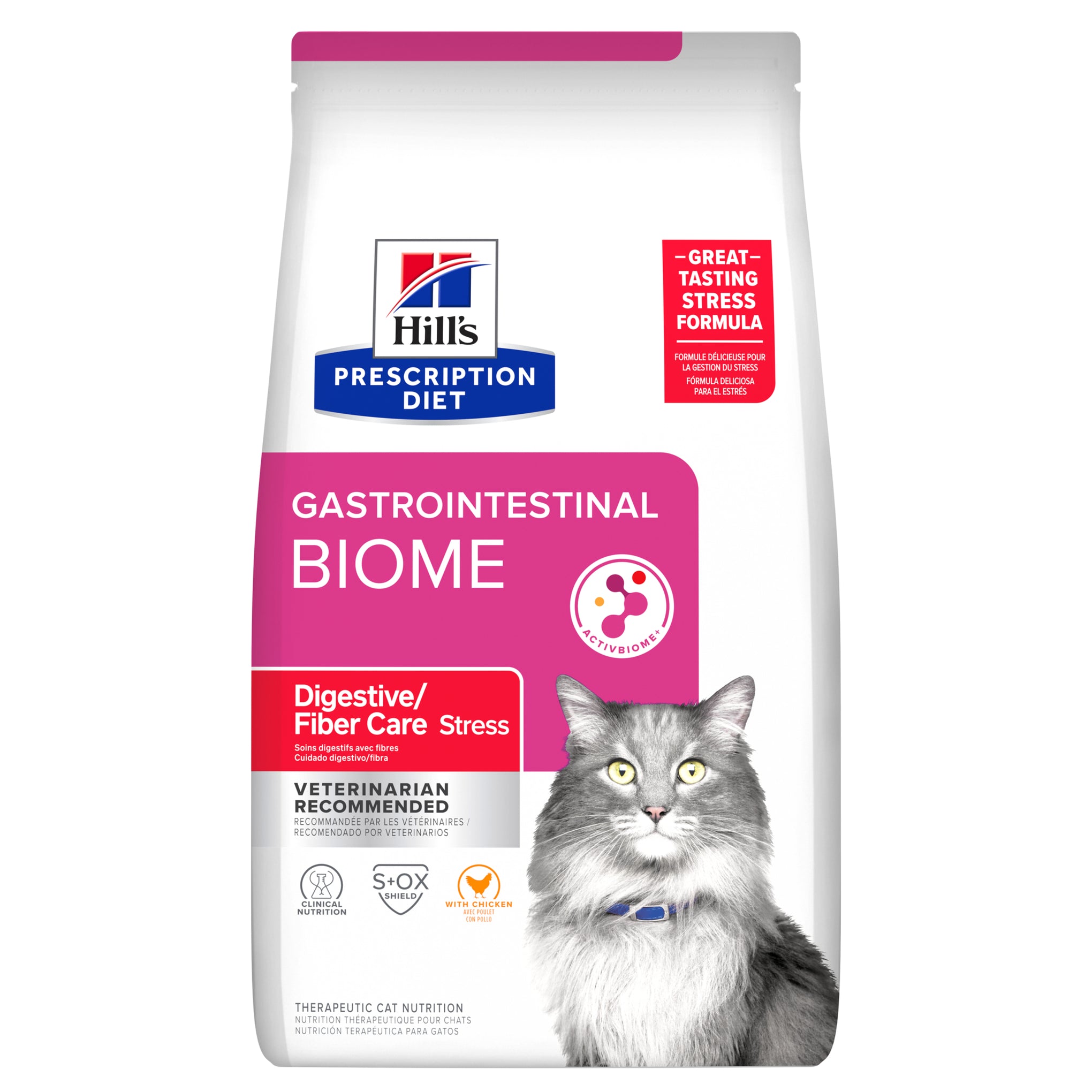 Hill's Prescription Diet Gastrointestinal Biome Stress Digestive/Fibre Care Dry Cat Food 1.8kg