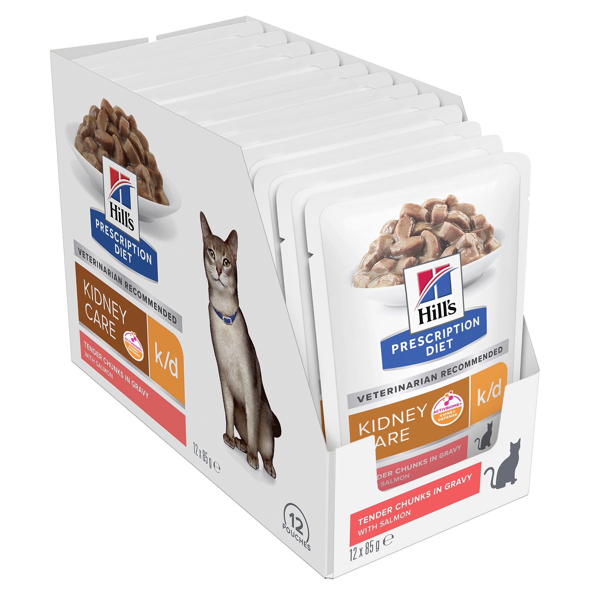 Hill's Prescription Diet k/d Kidney Care Salmon Cat Food Pouches 85g x