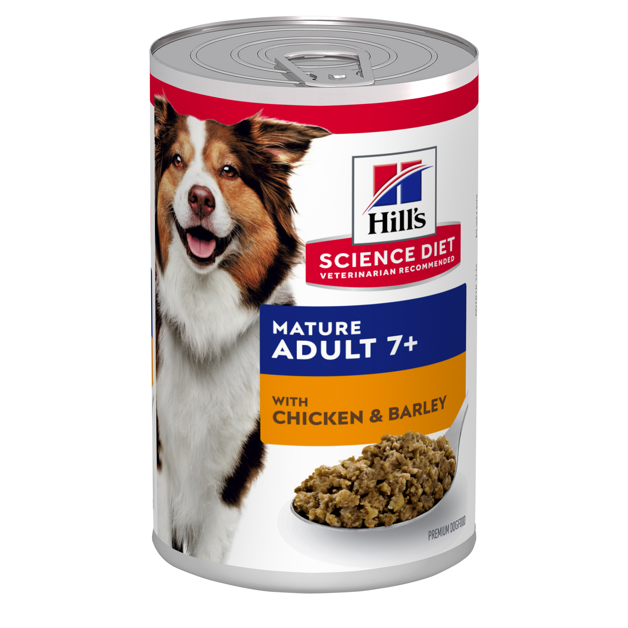 Hill's Science Diet Adult 7+ Senior Chicken & Barley Canned Dog Food 370g x 12