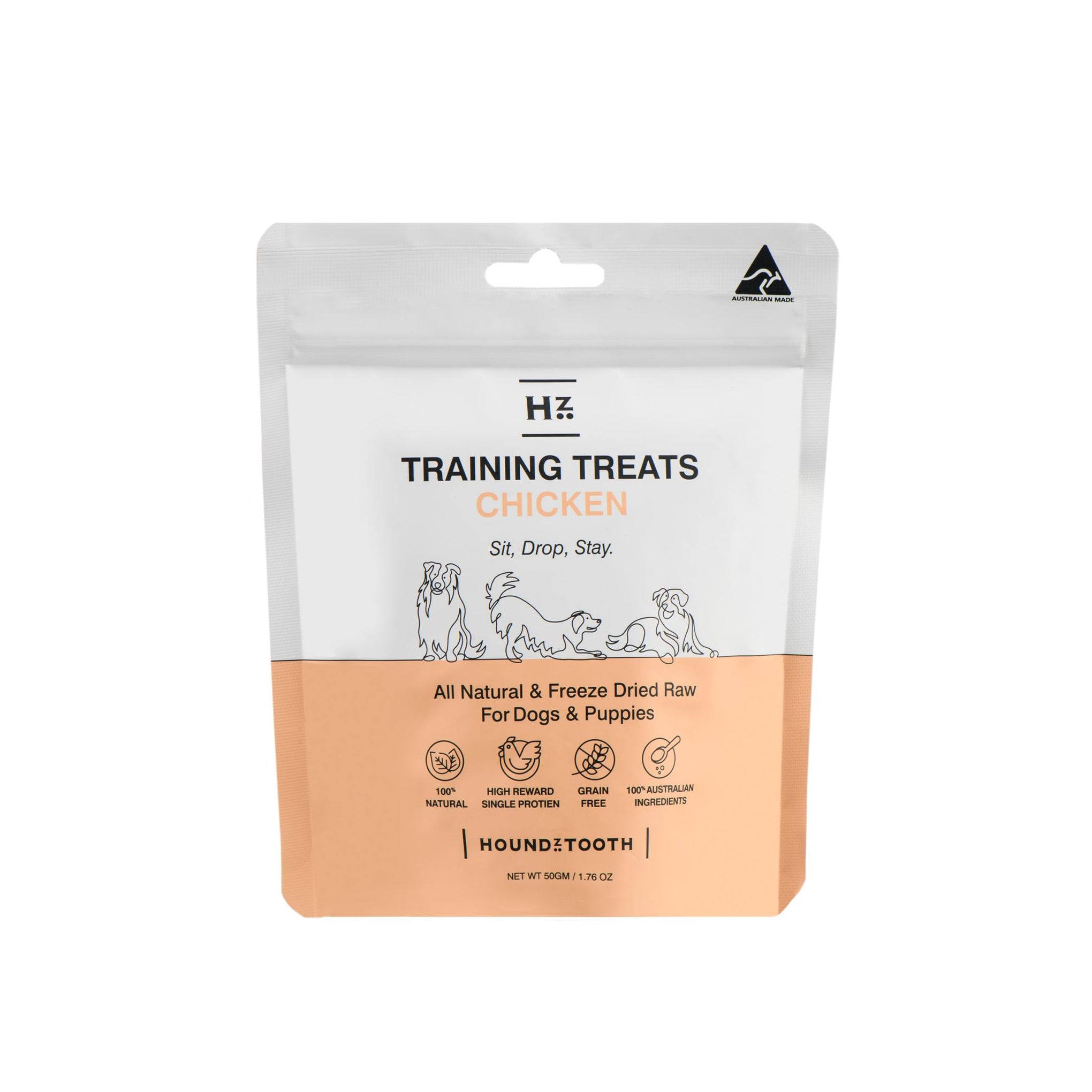 Houndztooth Dog Training Treats Chicken 50g