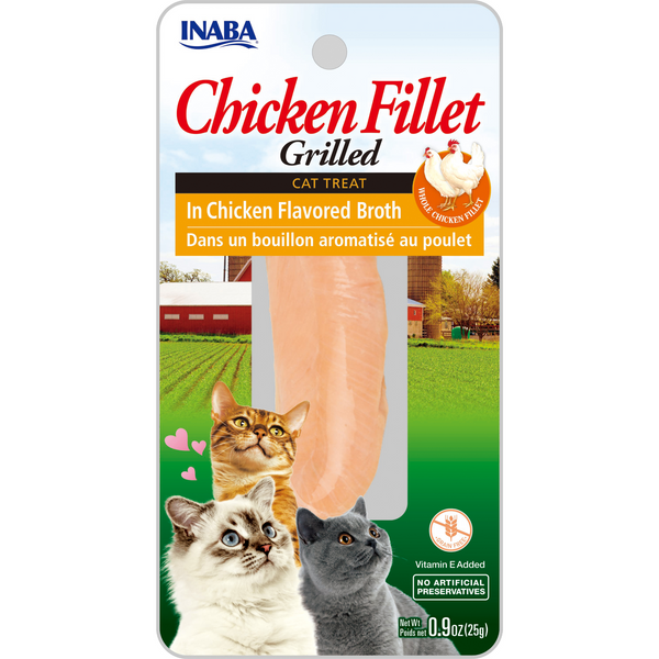 Inaba Cat Treat Grilled Chicken Fillet In Chicken Broth 15g