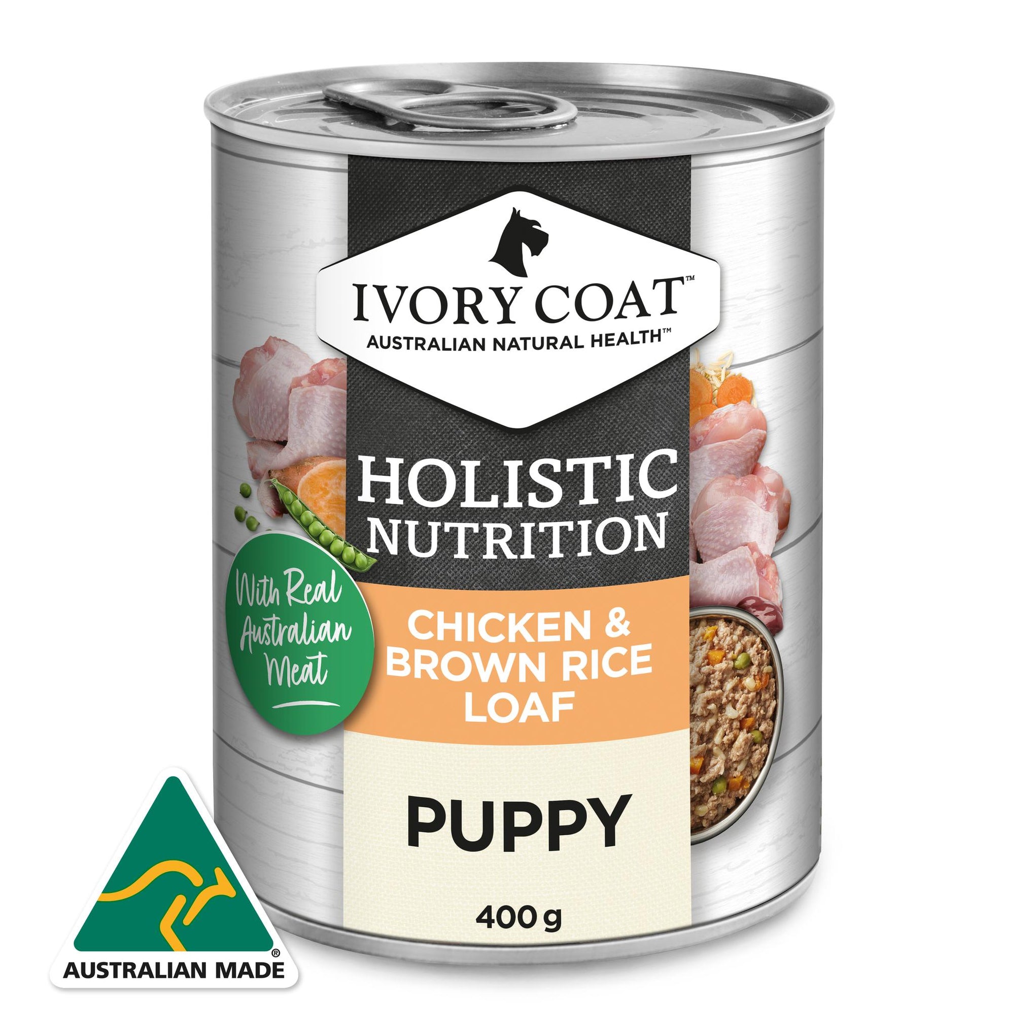 Ivory Coat Holistic Nutrition Puppy Chicken & Brown Rice Loaf Dog Wet
