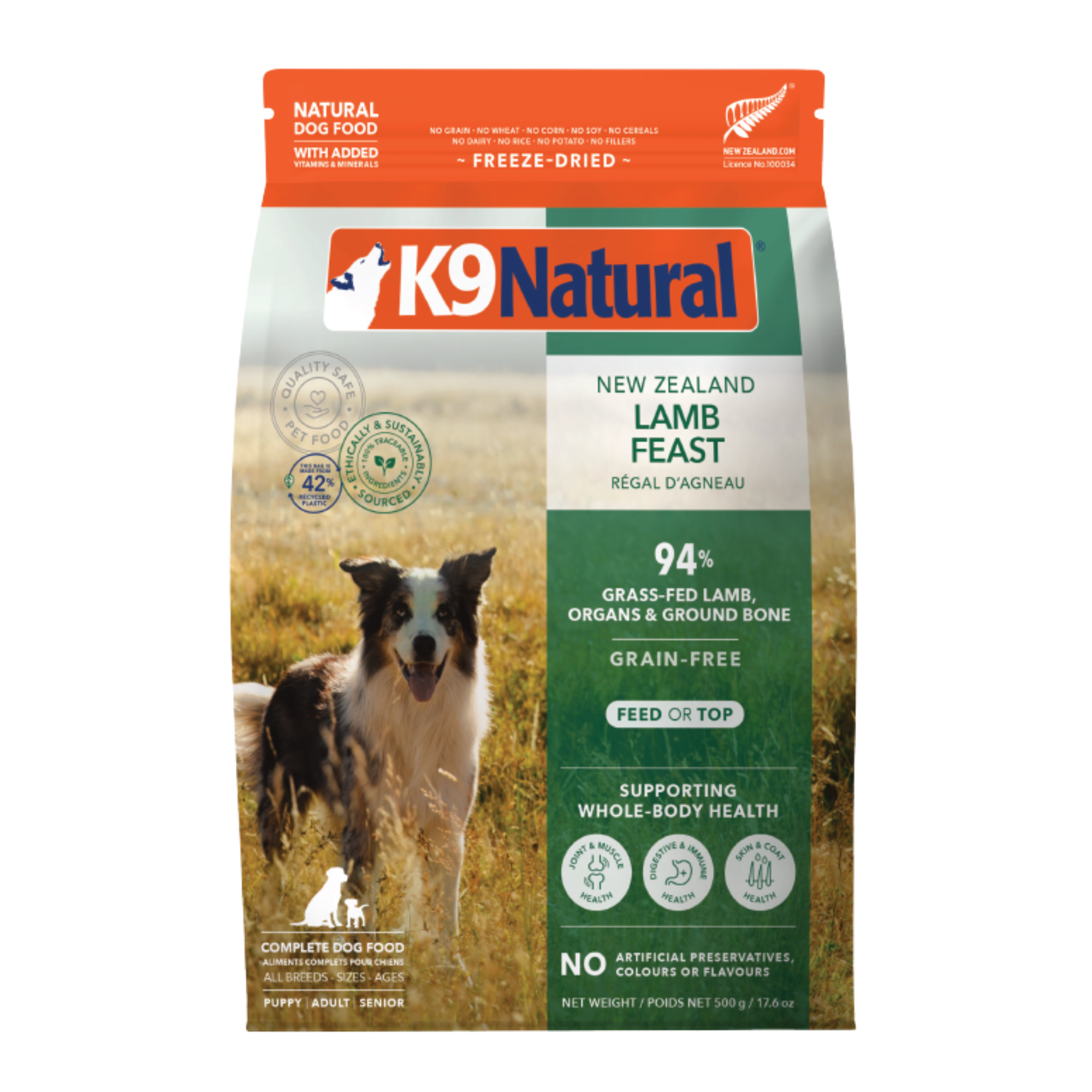 K9 Natural Grain Free Freeze Dried Dog Food Lamb