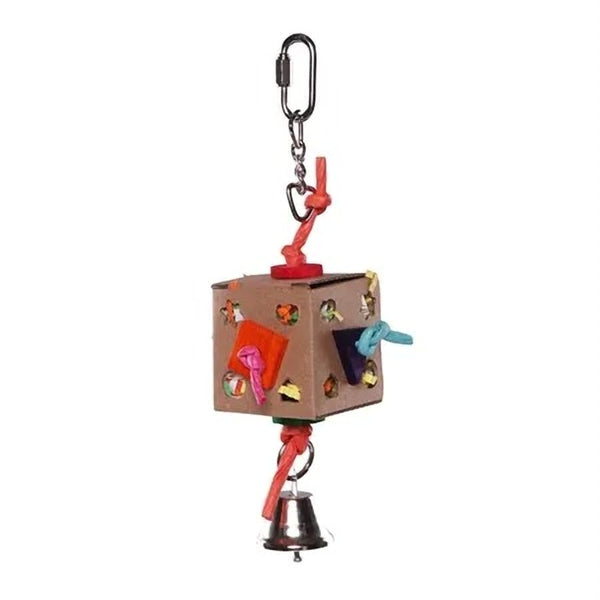 Kazoo Cardboard Activity Box with Bell Bird Toy Large