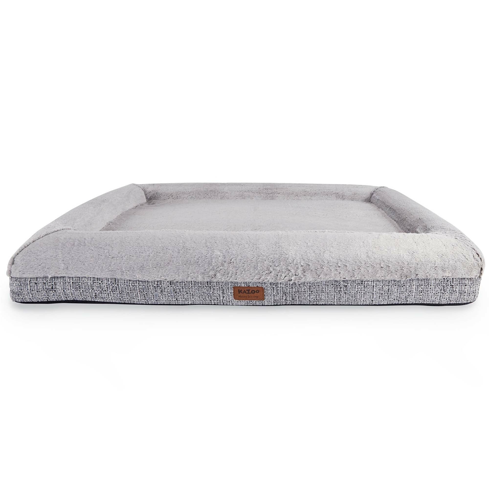 Kazoo Wombat Plush Dog Bed Grey