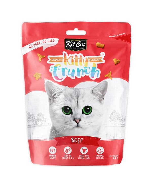 Kit Cat Kitty Crunch Cat Treat Beef 60g