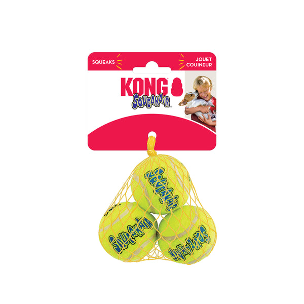 KONG AirDog Squeaker Balls Dog Toy Small 3 Pack