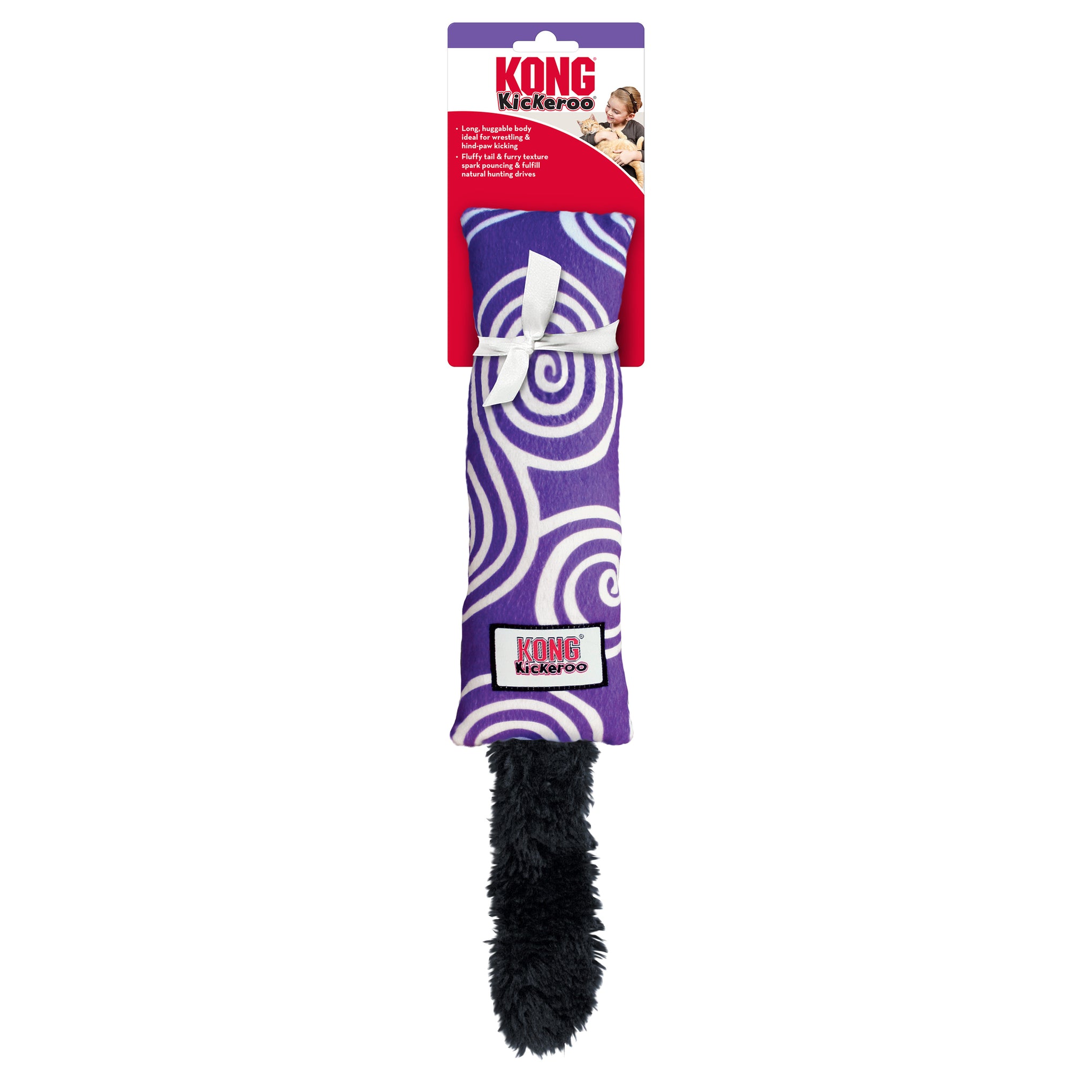 KONG Kickeroo Swirl Pattern Cat Toy