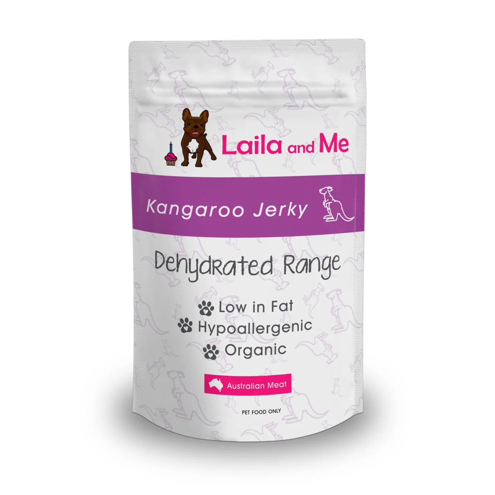 Laila & Me Dehydrated Australian Kangaroo Jerky Dog Treat 80g