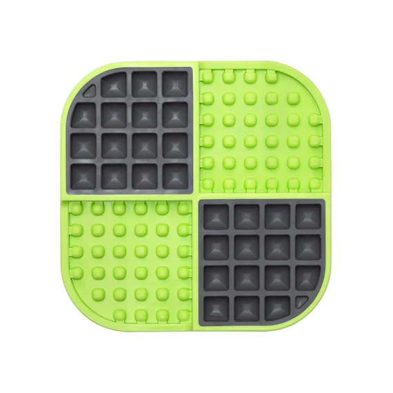 LickiMat Slomo Slow Feeder Dog Mat Green