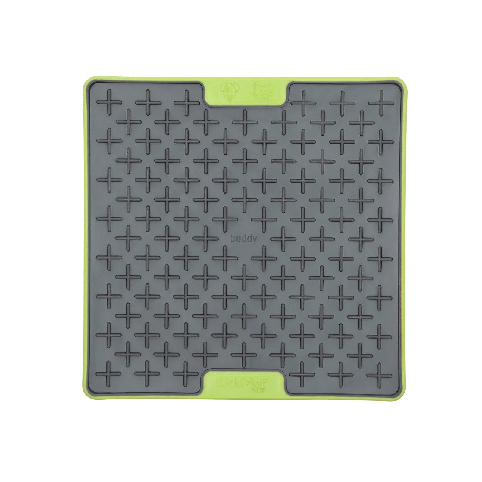 LickiMat Tuff Buddy Slow Feeder Dog Mat Green