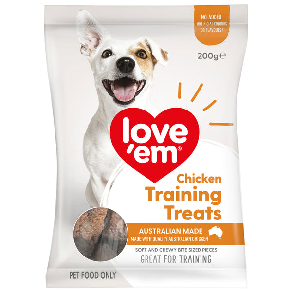 Love Em Chicken Training Dog Treats 200g