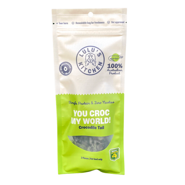 Lulu's Kitchen You Croc My World Crocodile Tails Dog Treat 70g