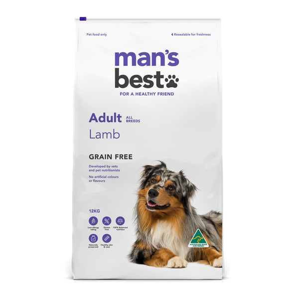 Mans Best Grain Free Adult Lamb Dry Dog Food