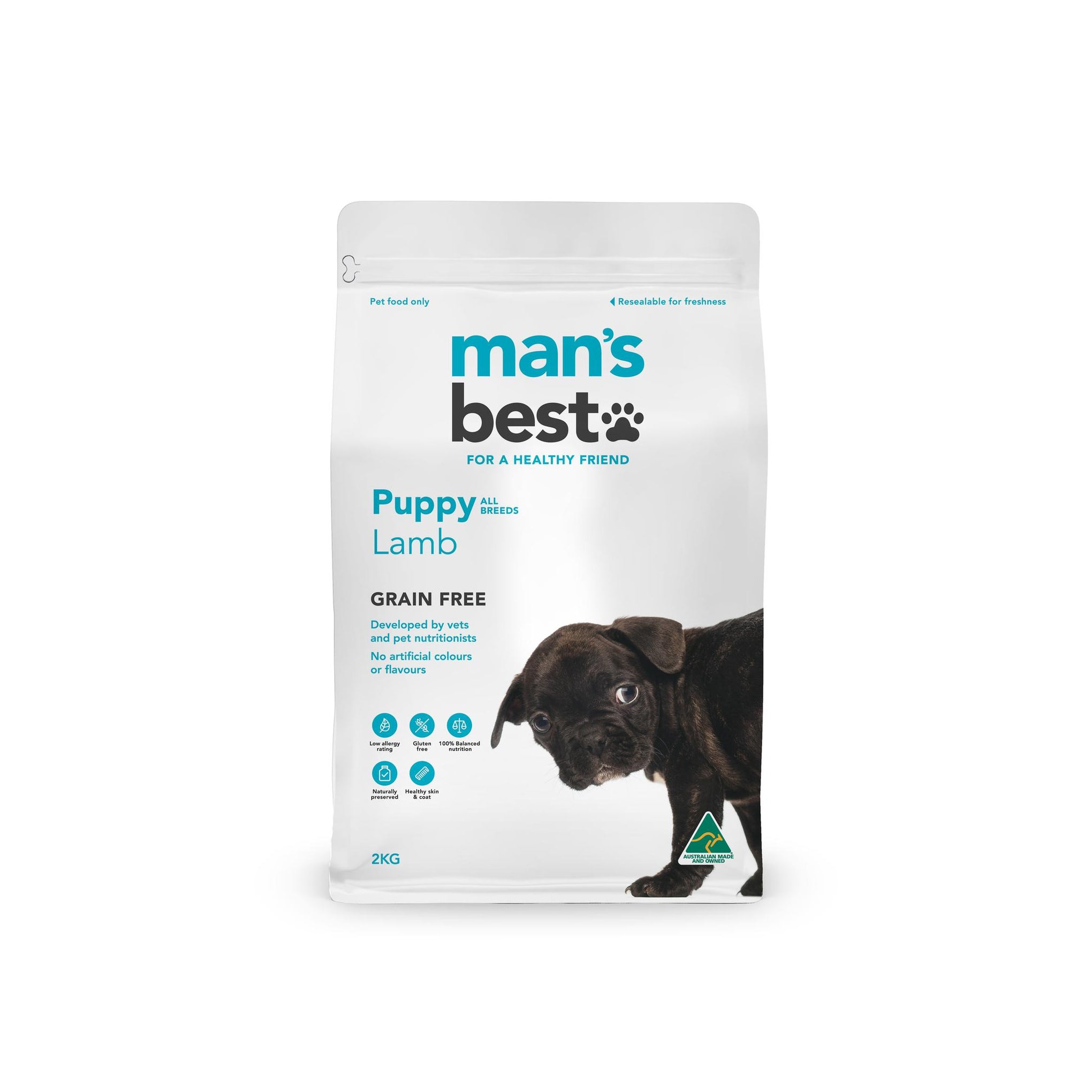 Mans Best Grain Free Puppy Lamb Dry Dog Food