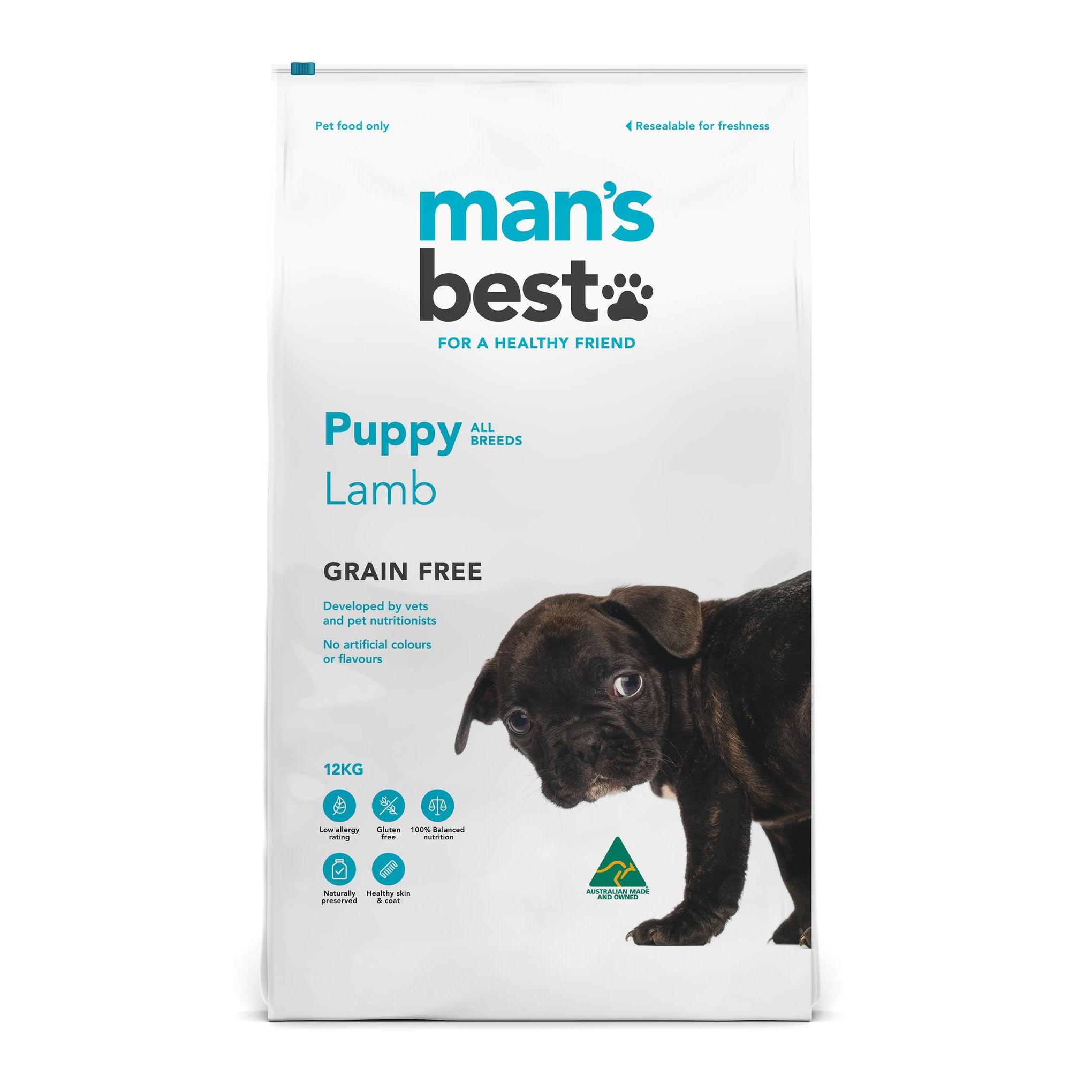 Mans Best Grain Free Puppy Lamb Dry Dog Food