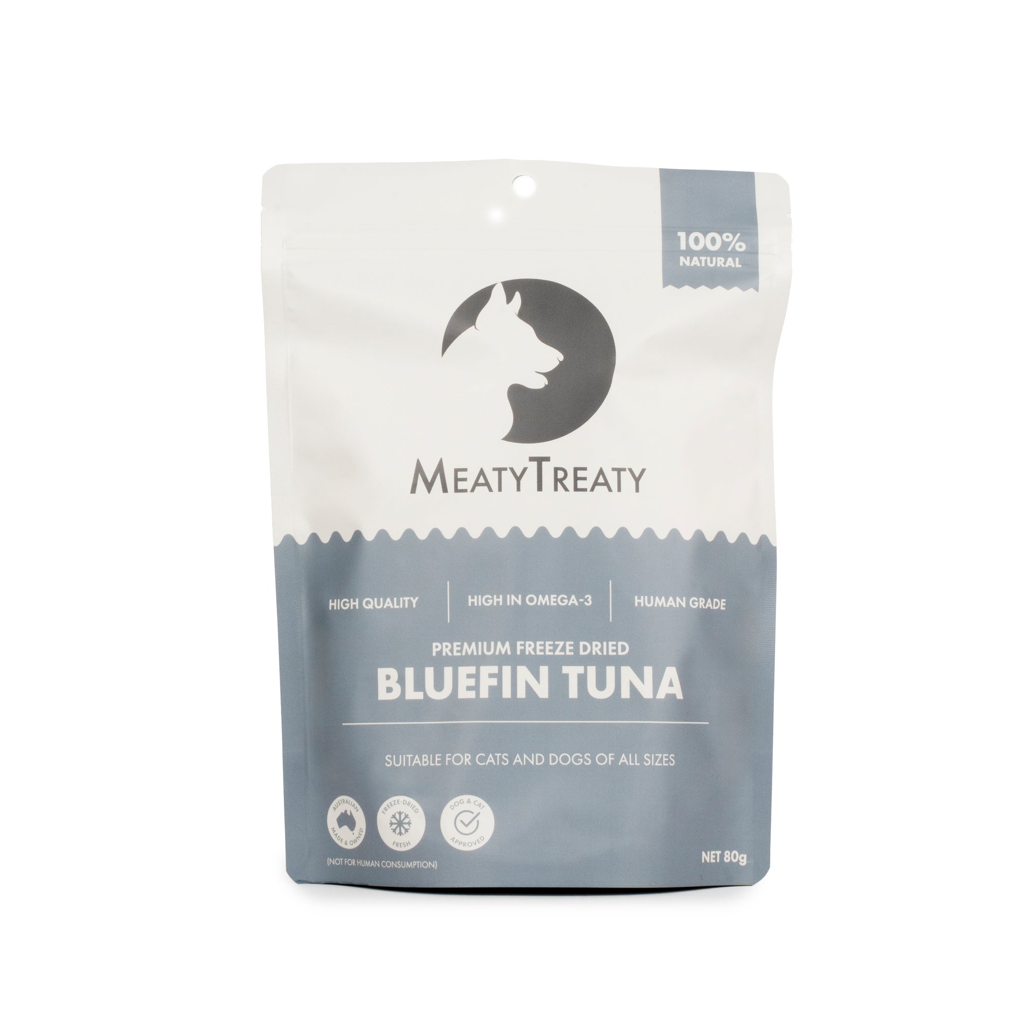 Meaty Treaty Freeze Dried Australian Bluefin Tuna Cat & Dog Treats 80g