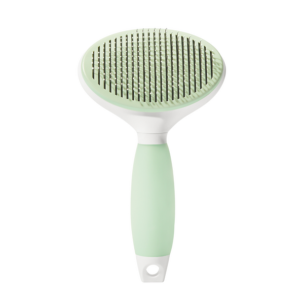 Michu Cream Round Head Grooming Dog and Cat Brush