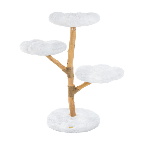 Michu Fluffy Blossom Real Wooden Cat Tree Extra Large