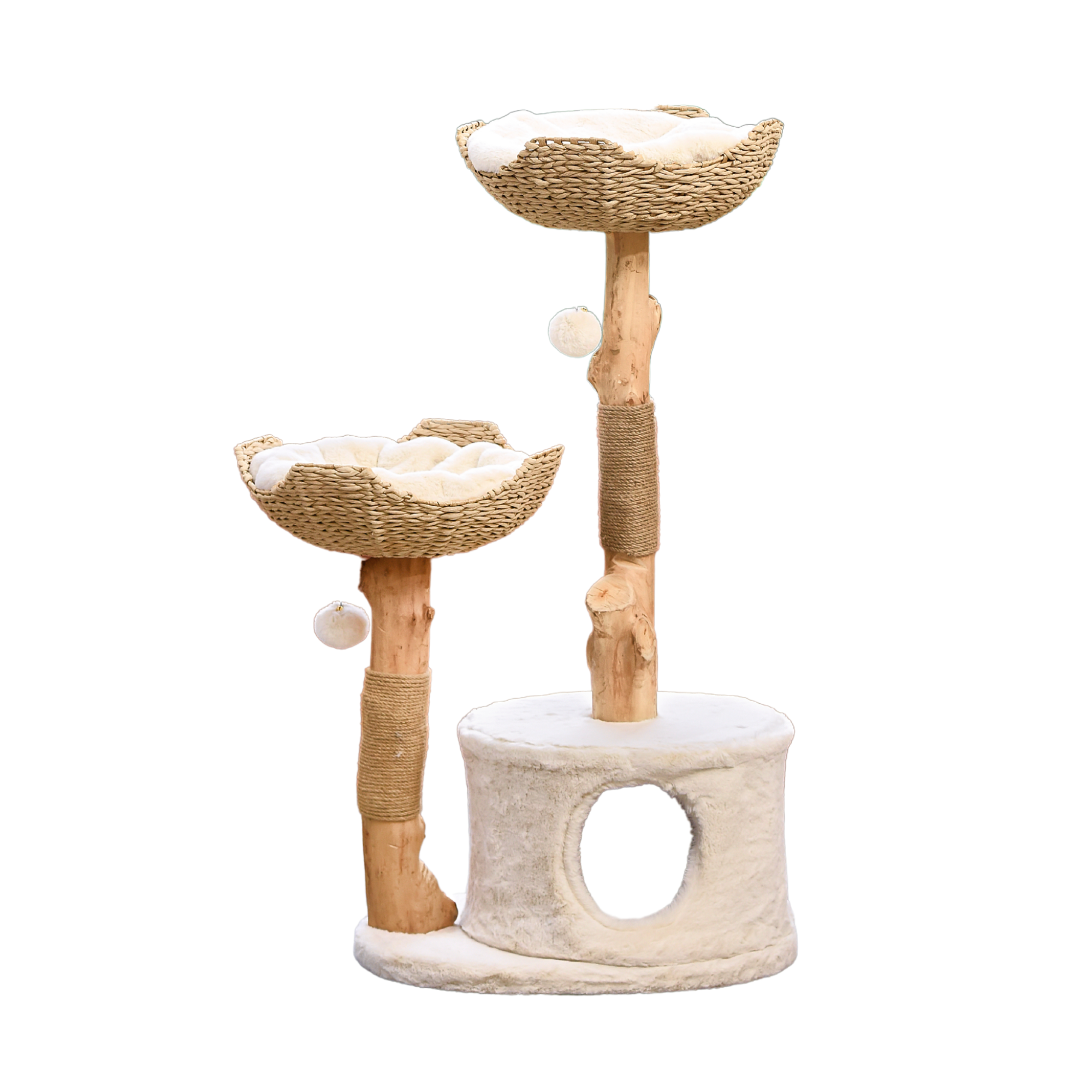 Michu Premium Real Wooden Cat Tree Large