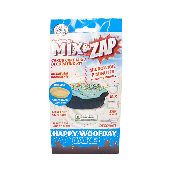 Mix and Zap Birthday Cake Kit Dog Treat Blue