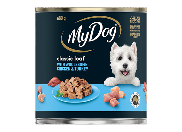 My Dog Dog Wet Food Chicken & Turkey Loaf 680g x 12