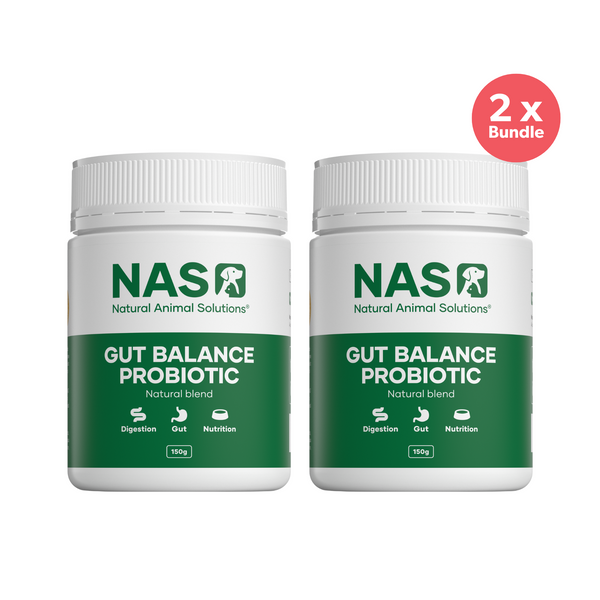 Natural Animal Solutions Gut Balance ProBiotic Natural Blend for Dogs and Cats 150g x 2