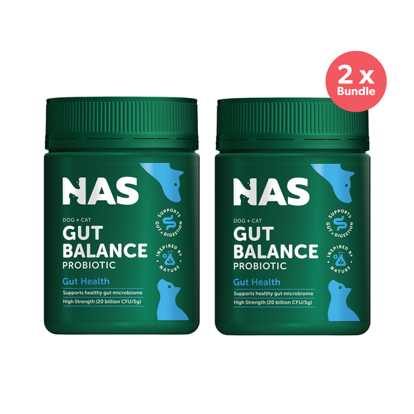 Natural Animal Solutions Gut Balance ProBiotic Natural Blend for Dogs and Cats 150g x 2