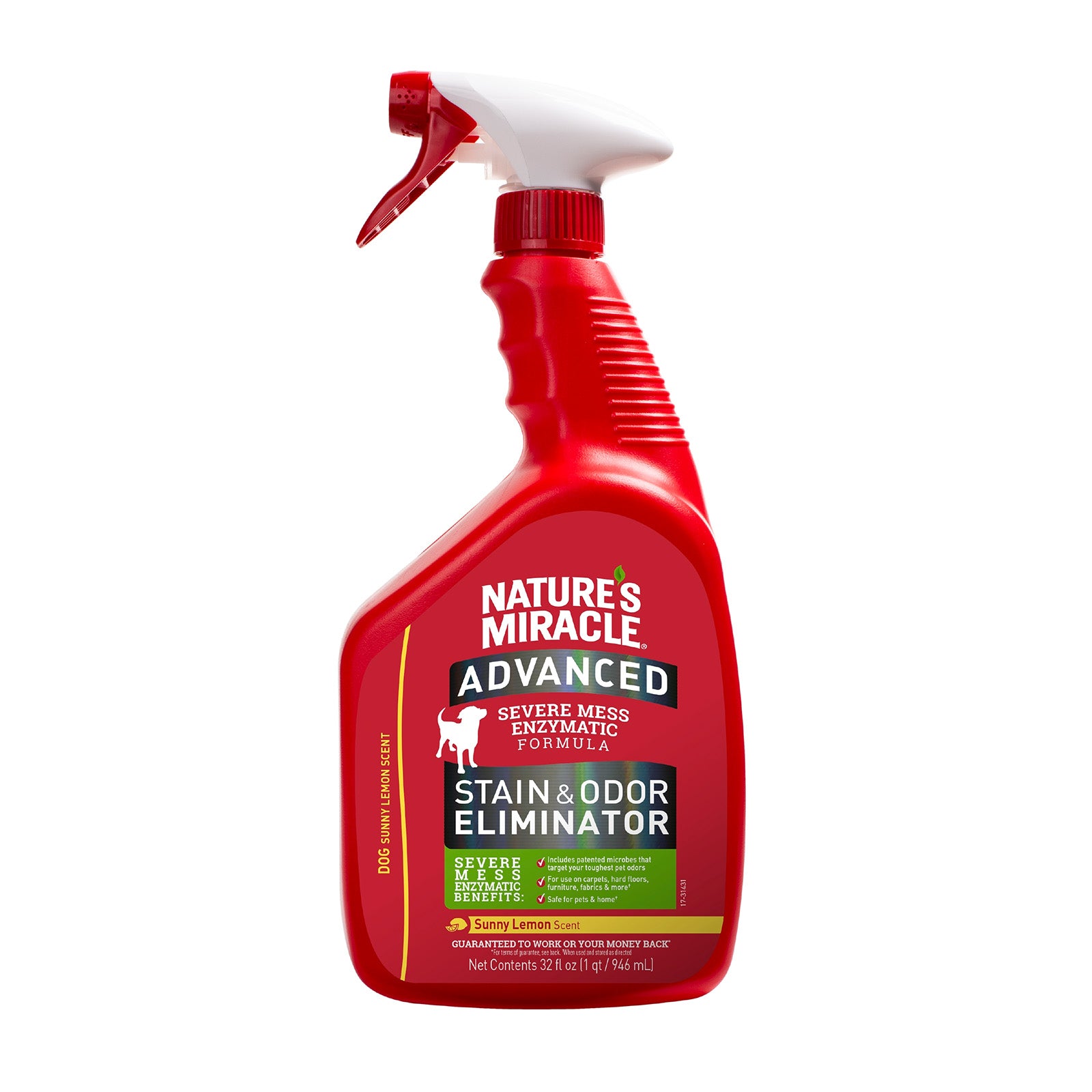 Nature's Miracle Advanced Dog Stain and Odour Eliminator Lemon 946ml