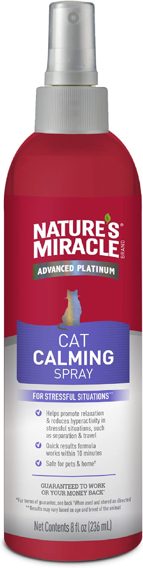 Nature's Miracle Advanced Platinum Cat Calming Spray 236ml