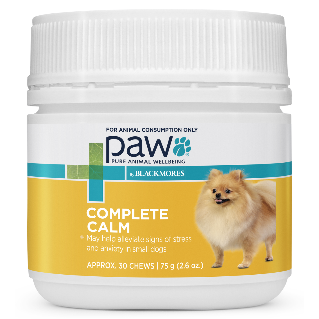 PAW By Blackmores Dog Supplement Complete Calm Mini Chews 75g