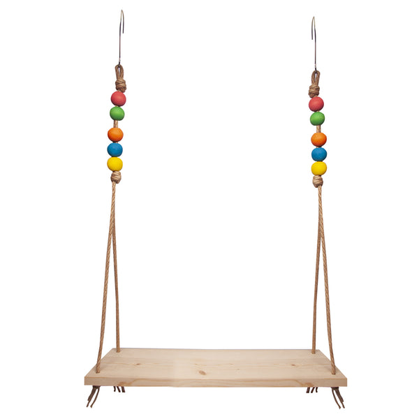 Pet One Chicken Toy Wooden Swing