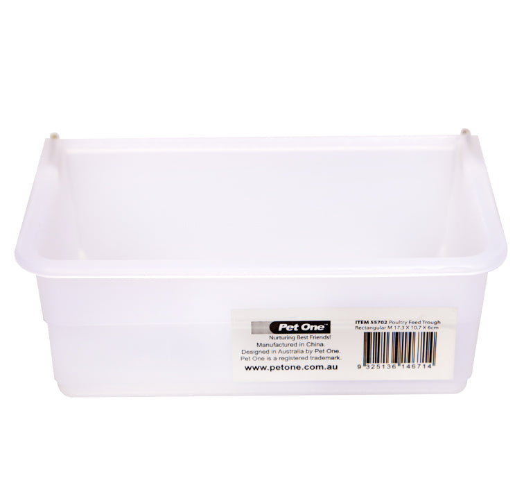 Pet One Poultry Feed Trough Rectangular
