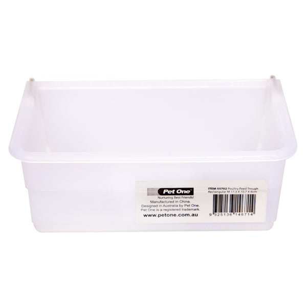 Pet One Poultry Feed Trough Rectangular
