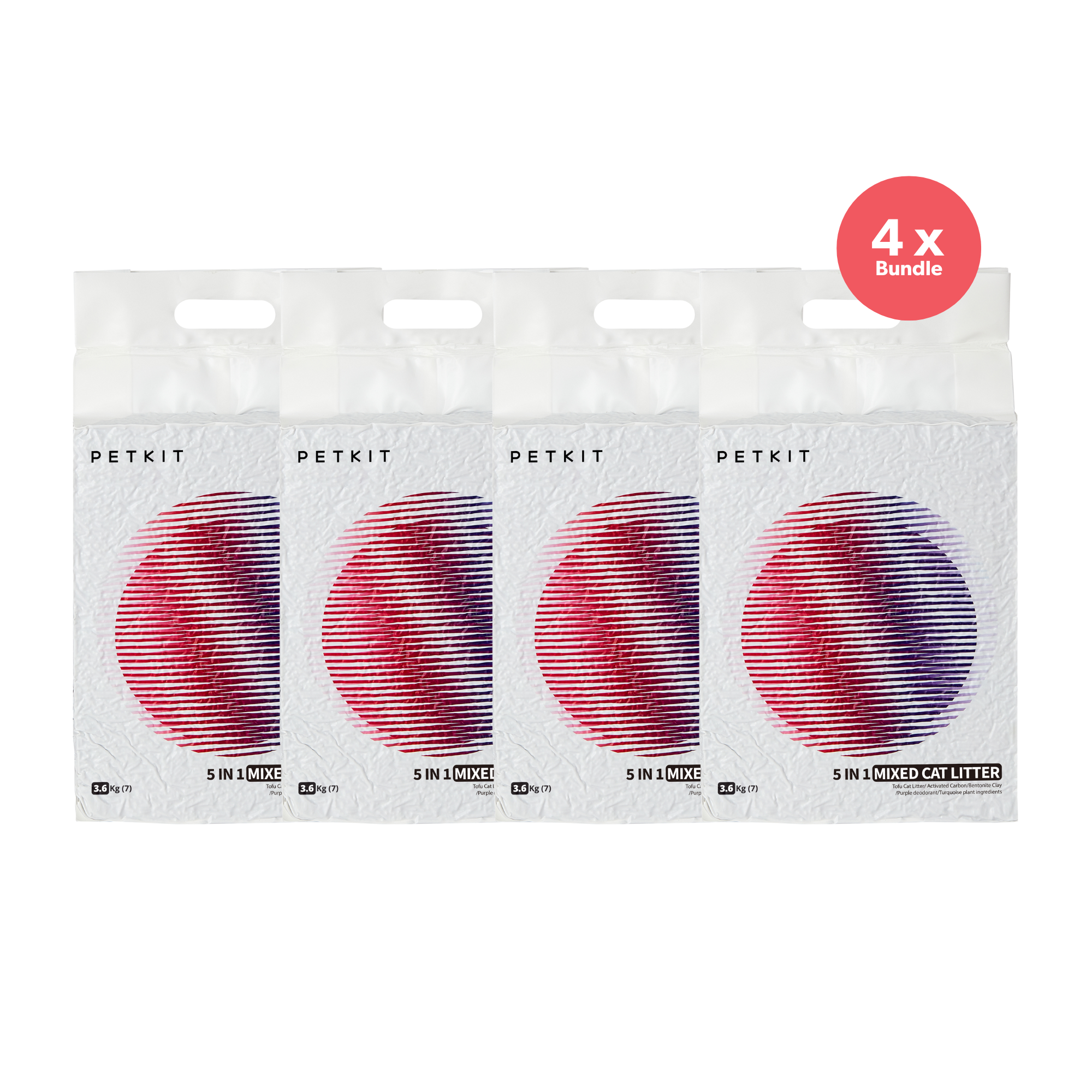 PETKIT 5 in 1 Mixed Tofu Cat Litter 3.6kg x 4