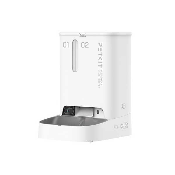 PETKIT Yumshare Dual-Hopper 自動給餌器（カメラ付き） YumShare 5L Camera Pet Feeder, Smart Dual-hopper Cat Food