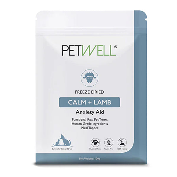 PetWell Calm+ Lamb Dog and Cat Functional Treats 100g