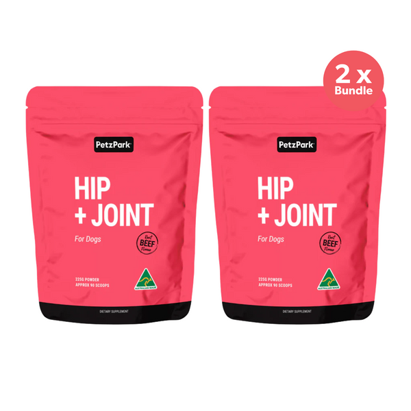 Petz Park Hip + Joint for Dogs 90 Scoops 225g x 2