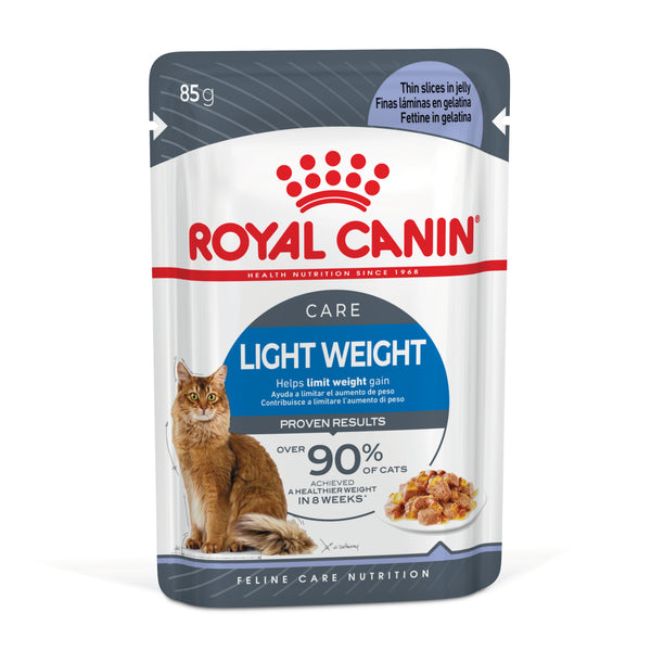 Royal Canin Light Weight Care with Jelly Adult Wet Cat Food Pouches 85g x 12