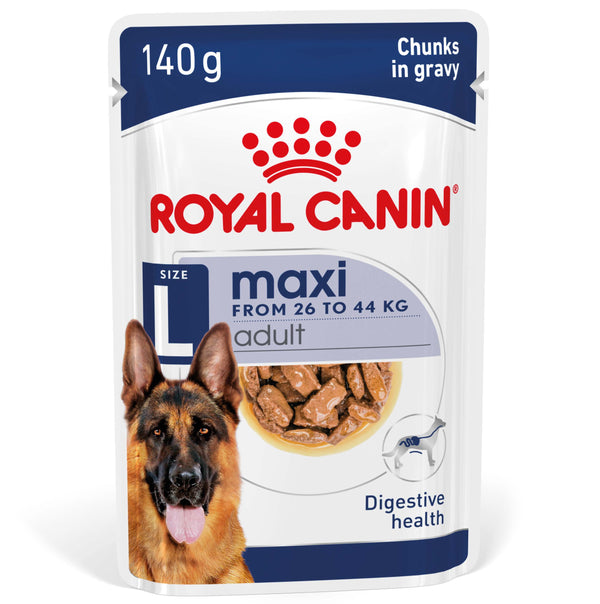 Royal Canin Maxi Adult Wet Dog Food Pouches 140g x 10