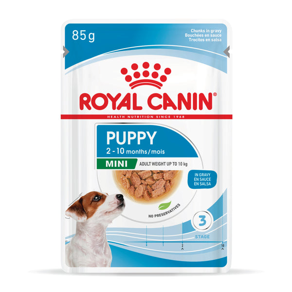 Royal Canin Mini Puppy Wet Dog Food Pouches 85g x 12