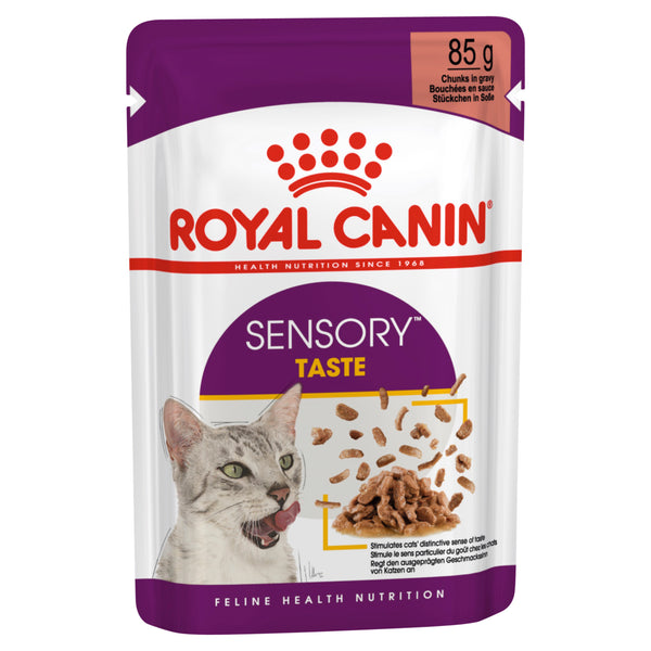 Royal Canin Sensory Taste Gravy Adult Wet Cat Food Pouches 85g x 12