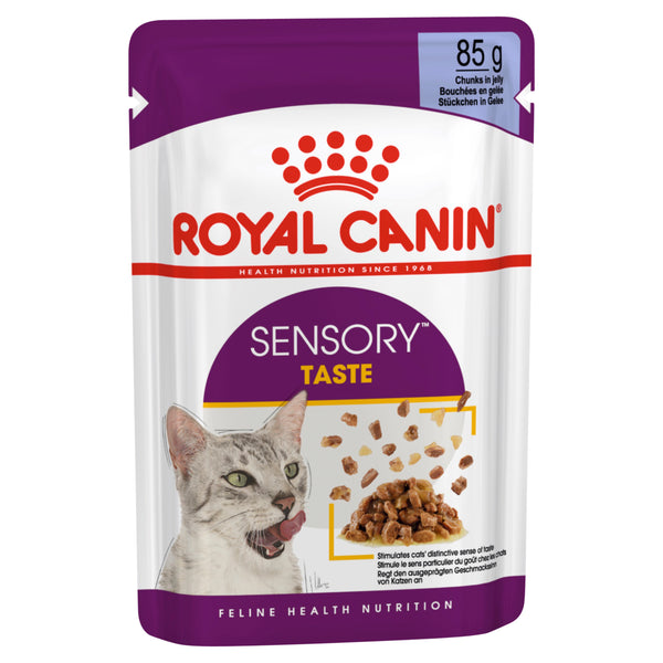 Royal Canin Sensory Taste Jelly Adult Wet Cat Food Pouches 85g x 12
