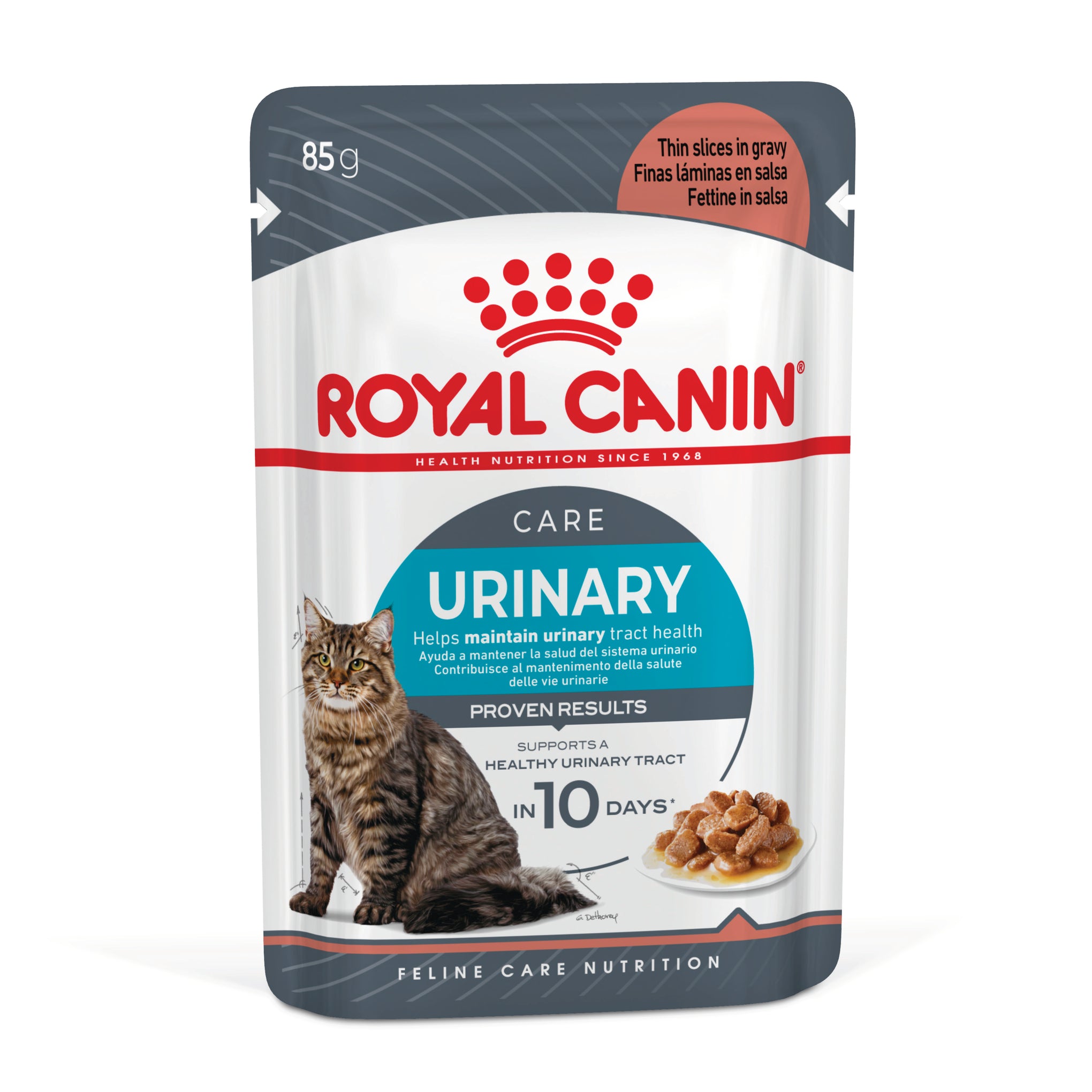 Royal Canin Urinary Care with Gravy Adult Wet Cat Food Pouches 85g x 12