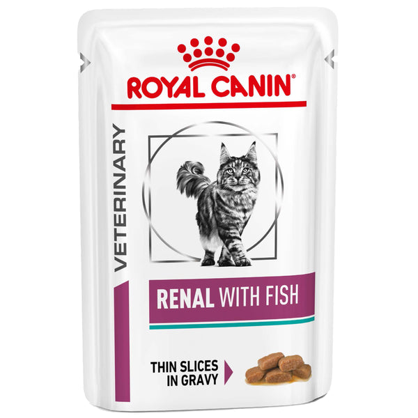 Royal Canin Veterinary Diet Renal Fish Adult Wet Cat Food 85g x 12