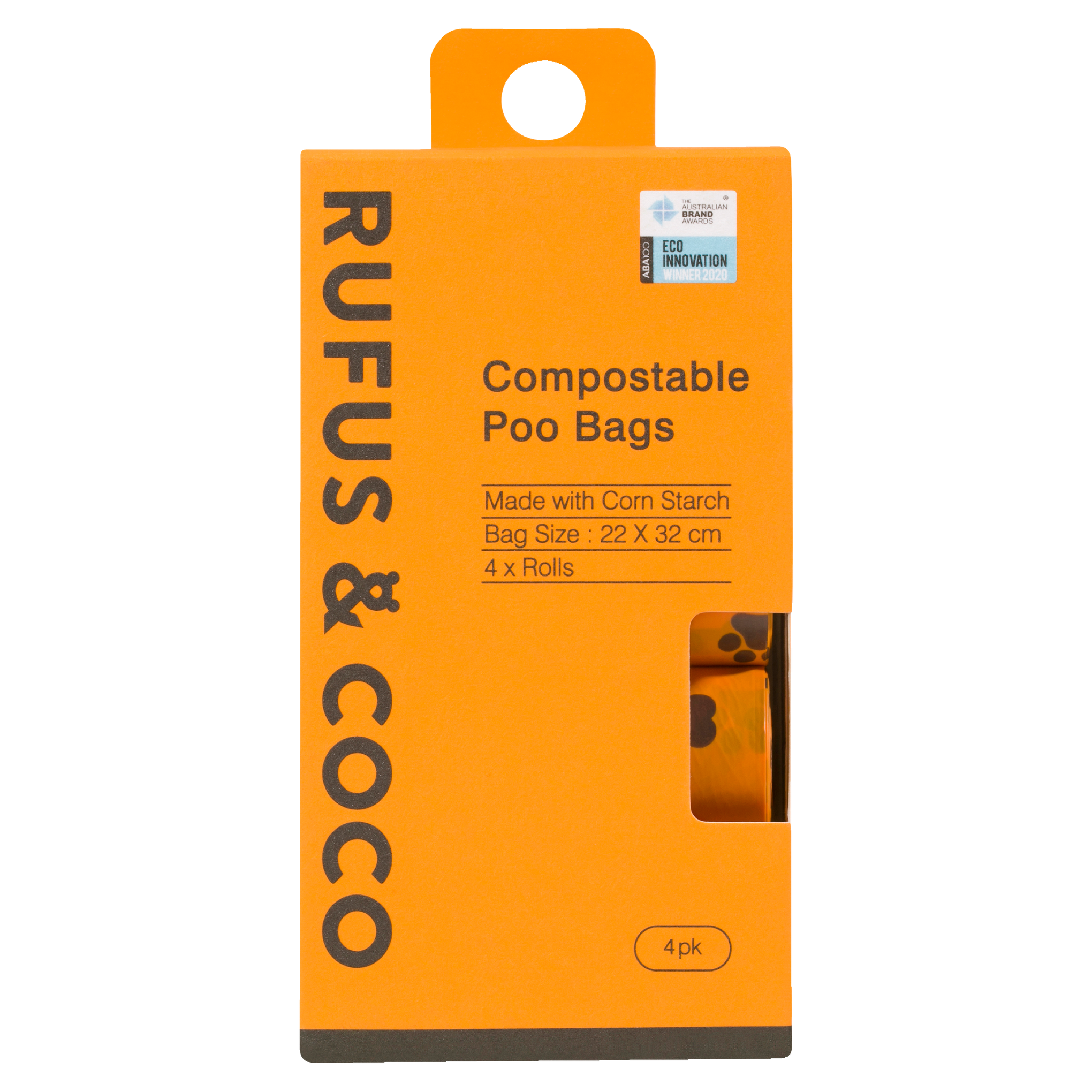 Rufus & Coco Compostable Dog Poo Bags 40 Pack