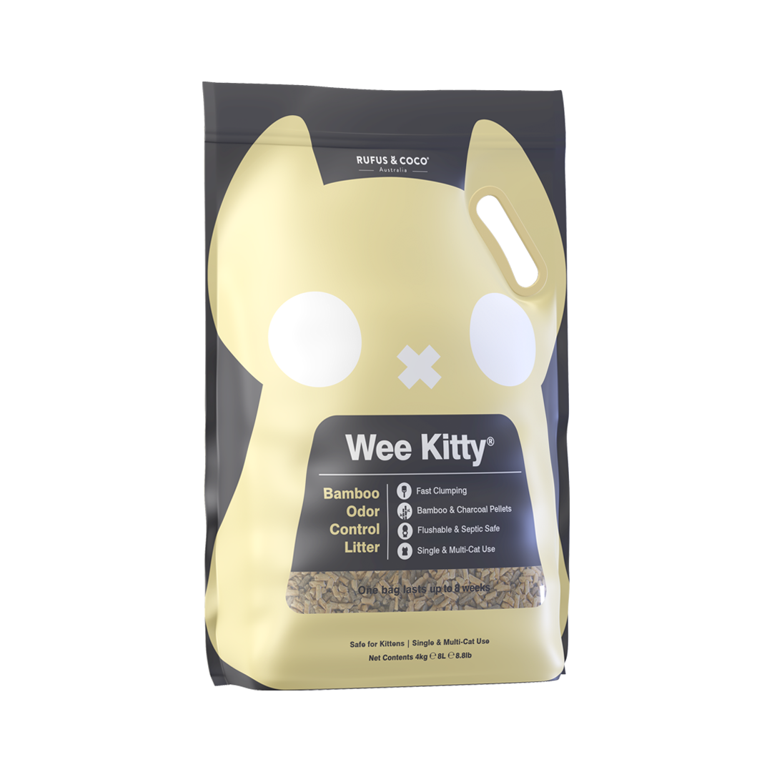 Rufus Coco Wee Kitty Clumping Bamboo Cat Litter